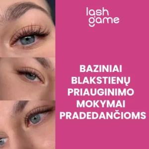 Baziniai blakstienų priauginimo mokymai pradedančioms